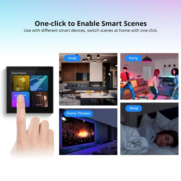 SONOFF smart panel ελέγχου NSPanel Pro, οθόνη αφής, Wi-Fi, Zigbee, μαύρο NSPANEL86PB