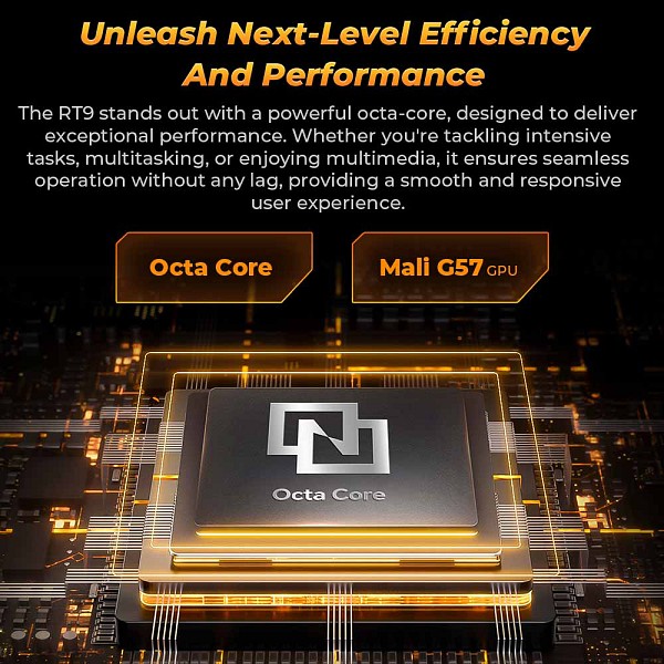 OUKITEL tablet RT9, 10.1, 6/256GB, 4G, 11000mAh, IP68/IP69K, μαύρο RT9-BK