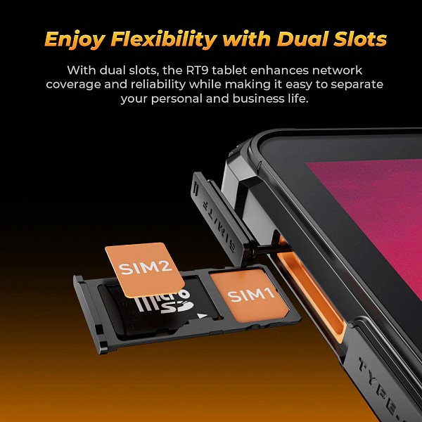 OUKITEL tablet RT9, 10.1, 6/256GB, 4G, 11000mAh, IP68/IP69K, μαύρο RT9-BK