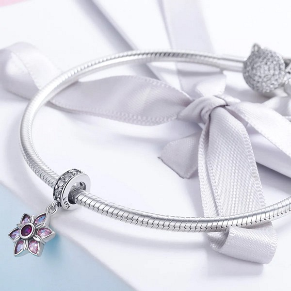 BAMOER σύμβολο Charm SCC840 για βραχιόλι/κολιέ, με ζιρκόνια, ασήμι 925 SCC840