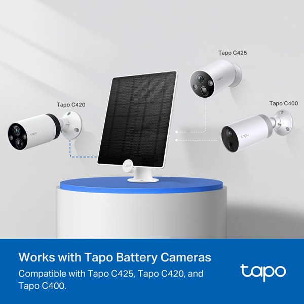 TP-LINK ηλιακό πάνελ Tapo A200 για κάμερες με μπαταρία, 4.5W, Ver 1.0 TAPO-A200