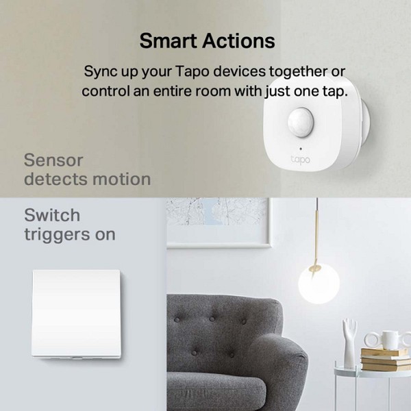 TP-LINK smart διακόπτης Tapo S210 με μπαταρία, μονός, 868MHz, Ver 1.0 TAPO-S210