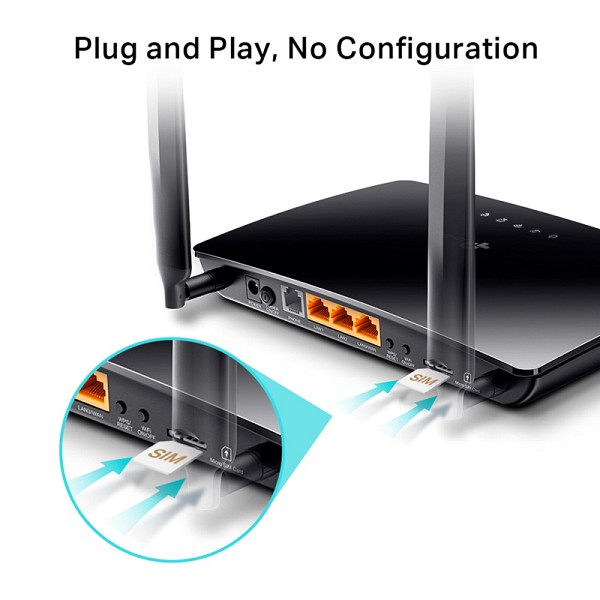 TP-LINK Wireless N Telephony Router TL-MR6500V, 4G LTE, 300Mbps, V. 1.20 TL-MR6500V