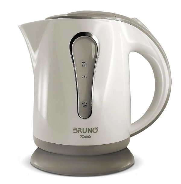BRUNO βραστήρας νερού BRN-0141, 1L, 1100W, λευκό-γκρι BRN-0141