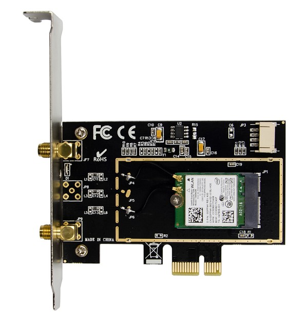 POWERTECH κάρτα επέκτασης PCIe ST718, AC7260 Dual-Band Wireless ST718