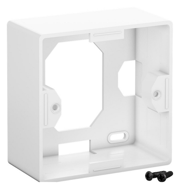 GOOBAY επιτοίχια πρίζα CAT 6a 68572, 2x RJ45, 80x80mm, λευκή 68572