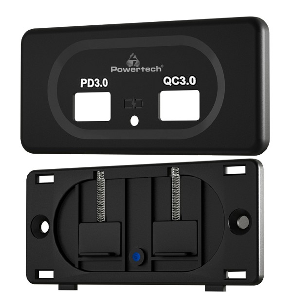 POWERTECH πρίζα USB για σκάφη & οχήματα PTL-008, USB & USB-C, 36W PTL-008