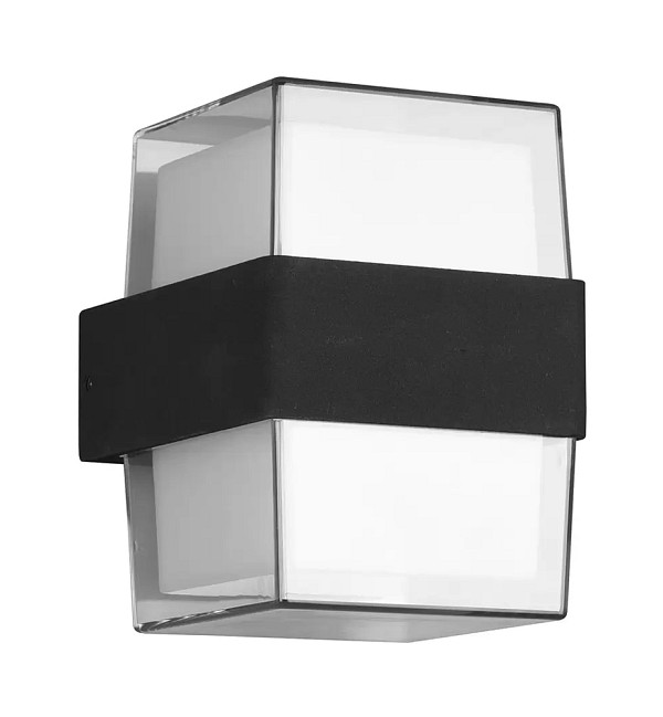 POWERTECH LED φωτιστικό τοίχου HLL-0159, 14W, 4000K, 1120lm, IP65, μαύρο HLL-0159