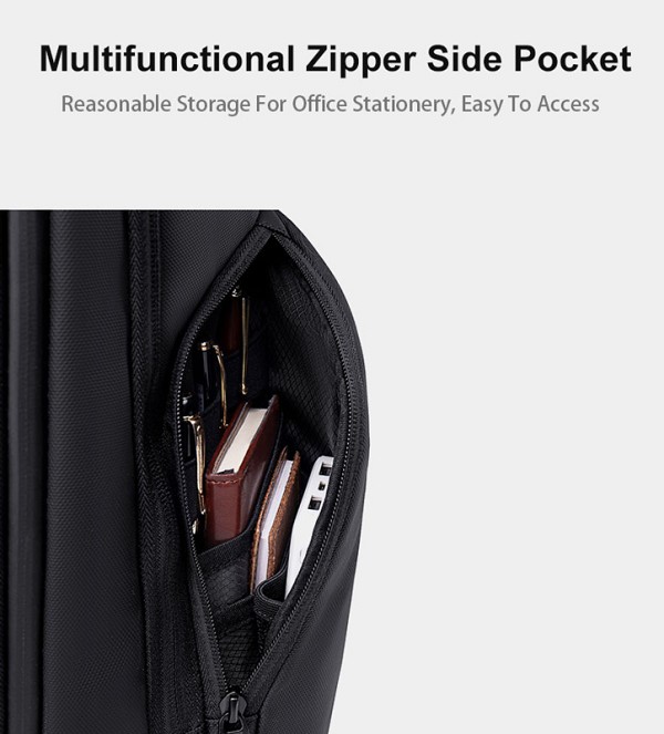 ARCTIC HUNTER τσάντα πλάτης B00554 με θήκη laptop 15.6, 20L, USB, μαύρη B00554-BK