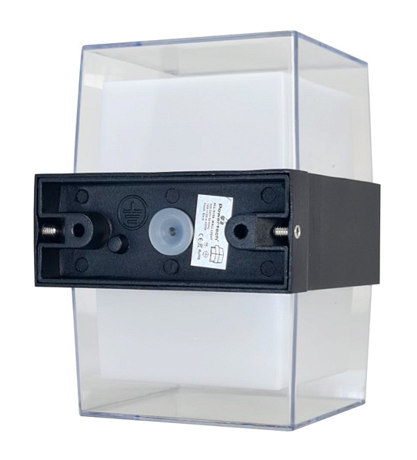 POWERTECH LED φωτιστικό τοίχου HLL-0159, 14W, 4000K, 1120lm, IP65, μαύρο HLL-0159