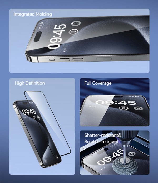 USAMS tempered glass US-BH864 για iPhone 15 Plus, 0.33mm BH864M01