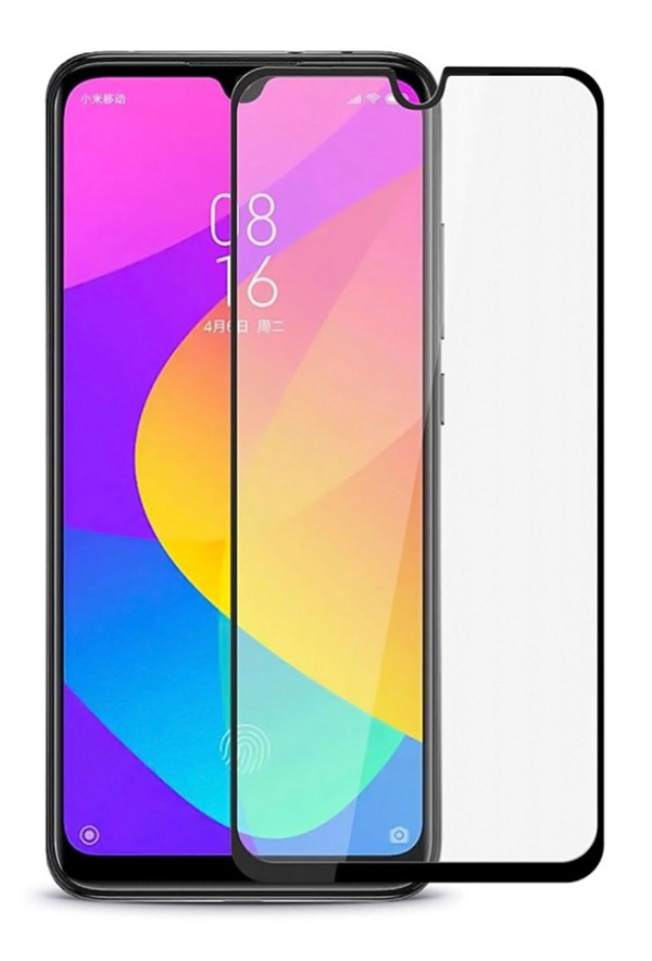 POWERTECH Tempered Glass 5D, Full Glue, Xiaomi Mi A3, μαύρο TGC-0336