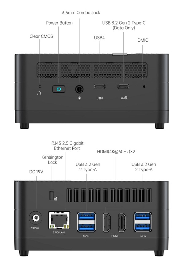 MINISFORUM mini PC UM690S, AMD 6900HX, 16/512GB SSD, Windows 11 Pro UM690S