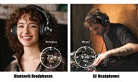 ONEODIO headphones Fusion A70, ενσύρματα/ασύρματα, Hi-Res, 40mm, μαύρο OA-A70-BK