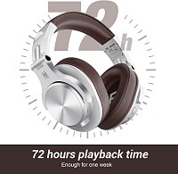 ONEODIO headphones Fusion A70, ενσύρματα/ασύρματα, Hi-Res, 40mm, ασημί OA-A70-SL