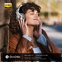 ONEODIO headphones Fusion A70, ενσύρματα/ασύρματα, Hi-Res, 40mm, ασημί OA-A70-SL