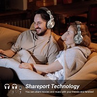 ONEODIO headphones Fusion A70, ενσύρματα/ασύρματα, Hi-Res, 40mm, ασημί OA-A70-SL