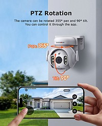 SECTEC smart κάμερα ST-515C-3MTY, 3MP, WiFi, SD, PTZ, IP65 ST-515C-3MTY