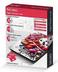 BRUNO BRN-0209 Ψηφιακή Ζυγαριά Κουζίνας 1gr/5kg Love Pastry BRN-0209