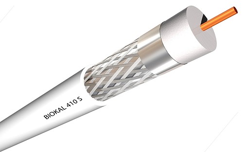 ACCORDIA ομοαξονικό καλώδιο τηλεόρασης 75OHM, 1mm, 100m, λευκό 410-S
