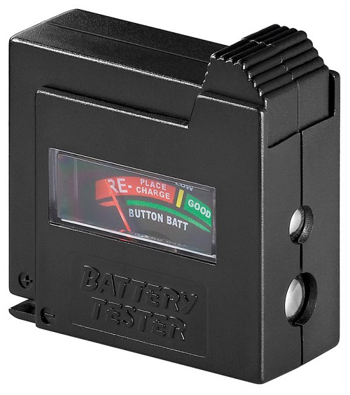 GOOBAY battery tester 54020, για AAA/AA/C/D/9V/N, μαύρο 54020
