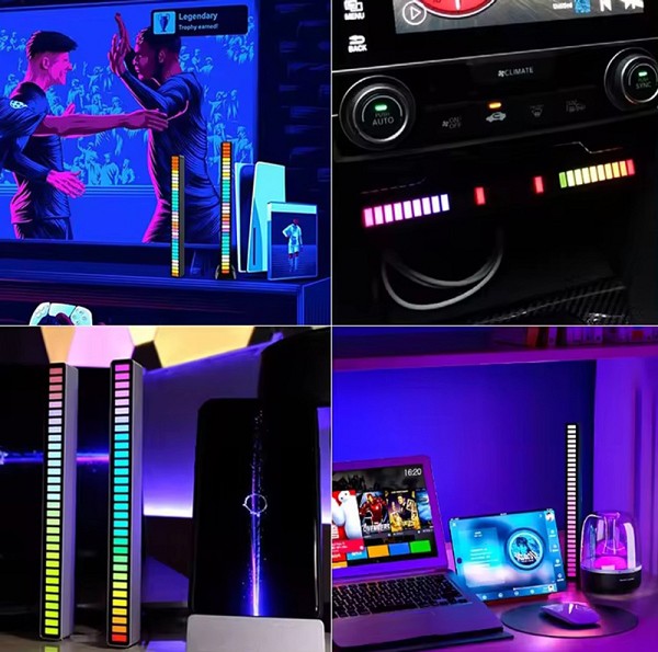 LED φωτορυθμικό φωτιστικό ZS52, RGB, 5W, μαύρο ZS52