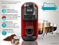 BRUNO Καφετιέρα espresso 3 σε 1 Hot & Cold BRN-0214, 1450W, 19 bar, μαύρη BRN-0214