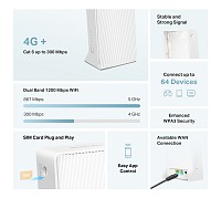 MERCUSYS router MB230-4G, 4G+ Cat6, 1200Mbps AC1200, Ver 1.0 MB230-4G