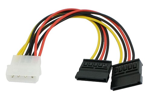 POWERTECH καλώδιο ρεύματος IDE σε 2x SATA CAB-W003, 20cm CAB-W003