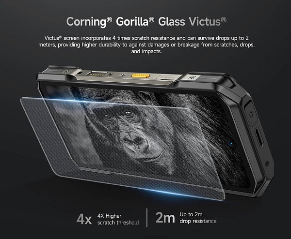 ULEFONE smartphone Armor 27, 6.78, 12/256GB, 10600mAh, IP68/IP69K, μαύρο ARMOR27-BK