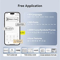 NIIMBOT smart θερμικός εκτυπωτής ετικετών D11-H, 300dpi, Bluetooth, λευκός D11-H-WH