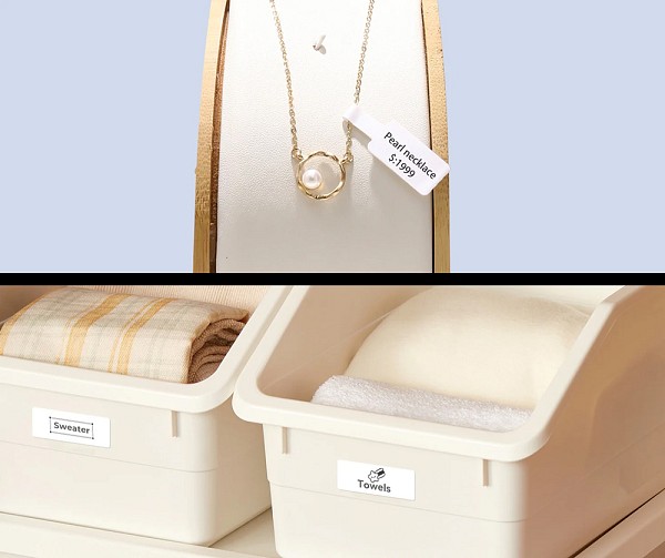 NIIMBOT smart θερμικός εκτυπωτής ετικετών B18, 203dpi, Bluetooth, λευκός B18-WH