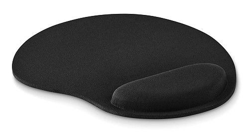 Mouse pad AK135 με στήριγμα καρπού, 23x18x1.5cm, μαύρο AK135