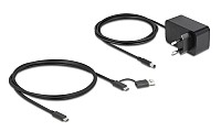 DELOCK USB hub 64326 με διακόπτες, 7x θυρών, 10Gbps, USB/USB-C σύνδεση, μαύρο 64326