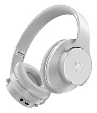 DOQAUS headphones DESIGN 1, ασύρματα & ενσύρματα, Φ40mm, 600mAh, γκρι DESIGN1-GR
