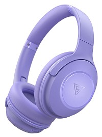 DOQAUS headphones FOCUS 5, ασύρματα & ενσύρματα, Φ40mm, 1000mAh, μωβ FOCUS5-PR