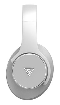 DOQAUS headphones DESIGN 1, ασύρματα & ενσύρματα, Φ40mm, 600mAh, γκρι DESIGN1-GR