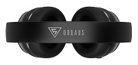 DOQAUS headphones DESIGN 3, ασύρματα & ενσύρματα, Φ40mm, 600mAh, μαύρα DESIGN3-BK
