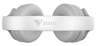 DOQAUS headphones DESIGN 1, ασύρματα & ενσύρματα, Φ40mm, 600mAh, γκρι DESIGN1-GR