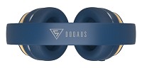 DOQAUS headphones DESIGN 3, ασύρματα & ενσύρματα, Φ40mm, 600mAh, μπλε DESIGN3-BL