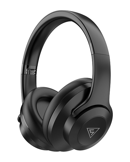 DOQAUS headphones DESIGN 2, ασύρματα & ενσύρματα, Φ40mm, 600mAh, μαύρα DESIGN2-BK