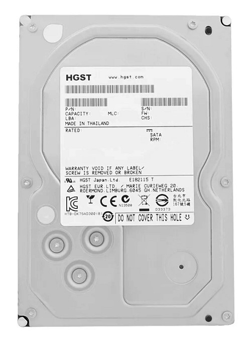 HGST σκληρός δίσκος Ultrastar 7K6000 3.5", 4TB, 7200RPM, 128MB, 6Gb/s, FR 0F23005-FR