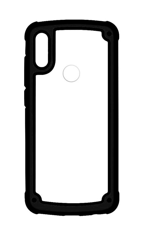 POWERTECH Θήκη Frame PC & TPU MOB-1331 για Samsung Galaxy A40, μαύρη MOB-1332