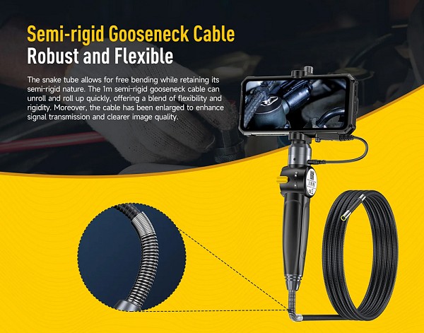 ULEFONE ενδοσκοπική κάμερα E03 για uSmart βύσμα, 1MP, IP67 USMART-E03