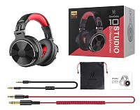 ONEODIO headset Studio Pro 10, 6.35mm & 3.5mm σύνδεση, Hi-Res, 50mm, μαύρο/κόκκινο OA-PRO10-BKRD