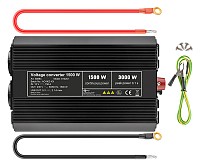 GOOBAY inverter αυτοκινήτου 58884, 12V σε 230V, 1500W, USB 2.1A 58884