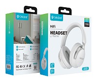 CELEBRAT headphones A40, ασύρματα & ενσύρματα, 40mm, 250mAh, λευκά A40-WH