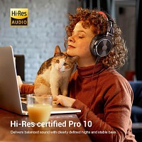ONEODIO headset Studio Pro 10, 6.35mm & 3.5mm σύνδεση, Hi-Res, 50mm, μαύρο/κόκκινο OA-PRO10-BKRD