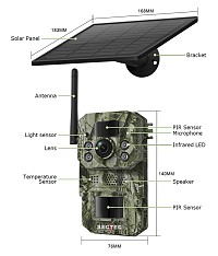 SECTEC smart ηλιακή κάμερα κυνηγού ST-HC809, 3MP, 4G, PIR, SD, IP66 ST-HC809