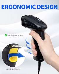 GTCODESTAR barcode scanner X-760H, 1D & 2D, ενσύρματο, μαύρο X-760H